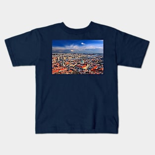 Panorama of Prague Kids T-Shirt